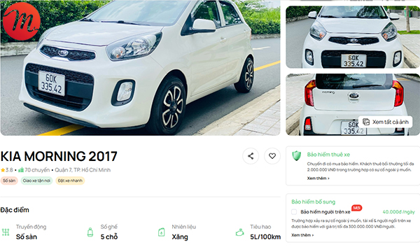 thiết kế website cho thuê xe,thiết kế web cho thuê xe
