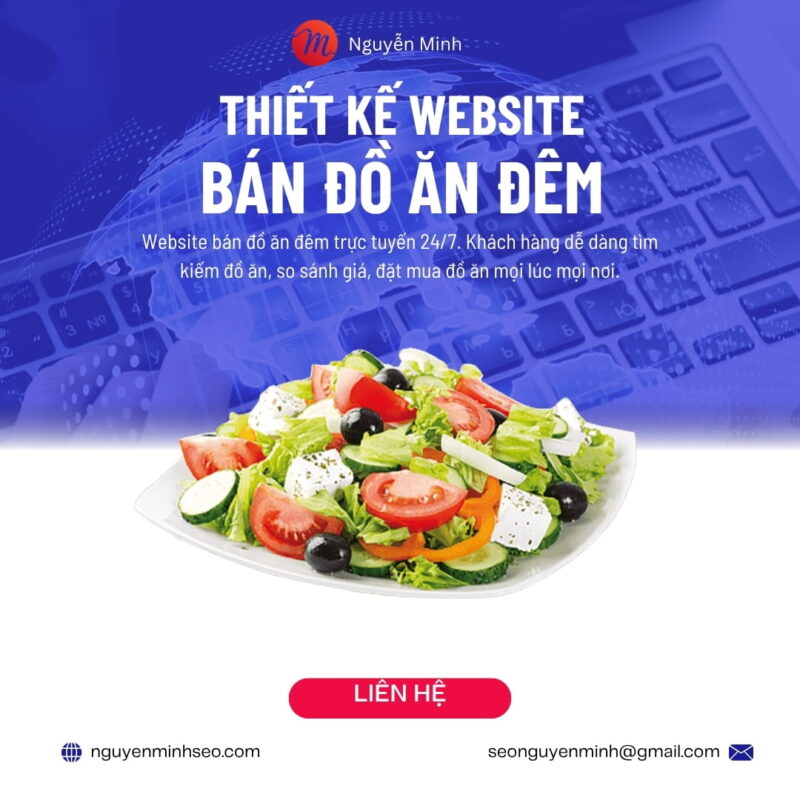 thiết kế web bán đồ ăn đêm