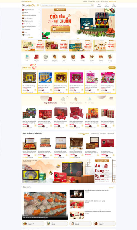 thiết kế web bán đồ ăn đêm,thiết kế website bán đồ ăn đêm
