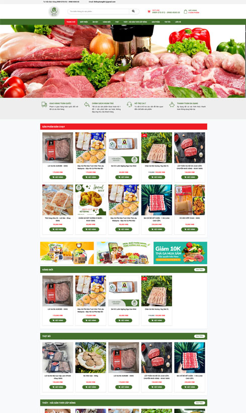 thiết kế web bán đồ ăn đêm,thiết kế website bán đồ ăn đêm