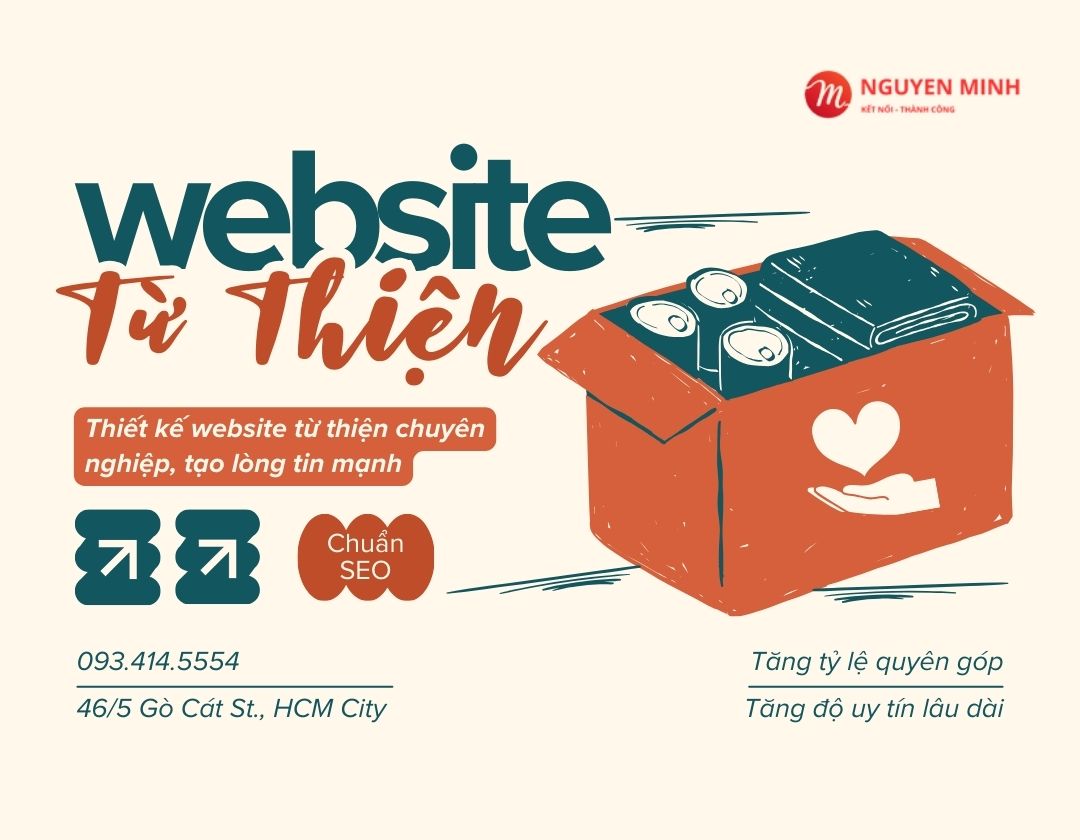 thiết kế website từ thiện, thiết kế website tổ chức từ thiện