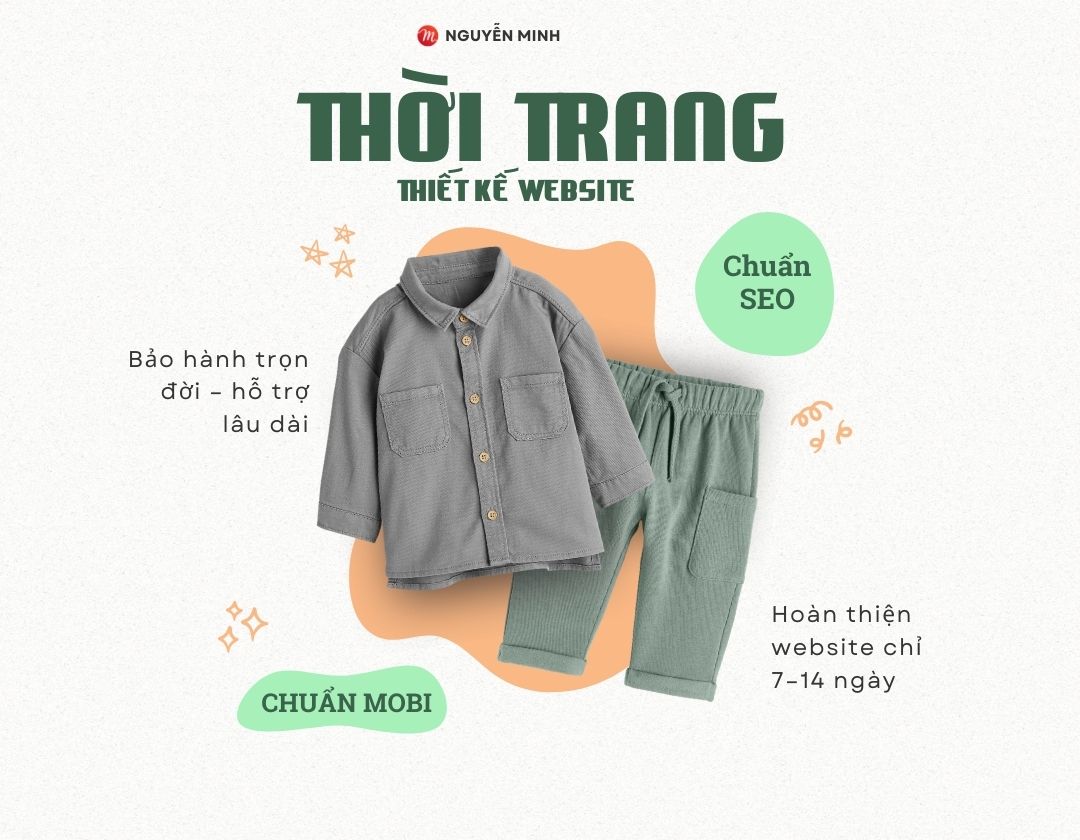 thiết kế website thời trang, thiết kế website bán quần áo, web bán quần áo, mẫu website thời trang