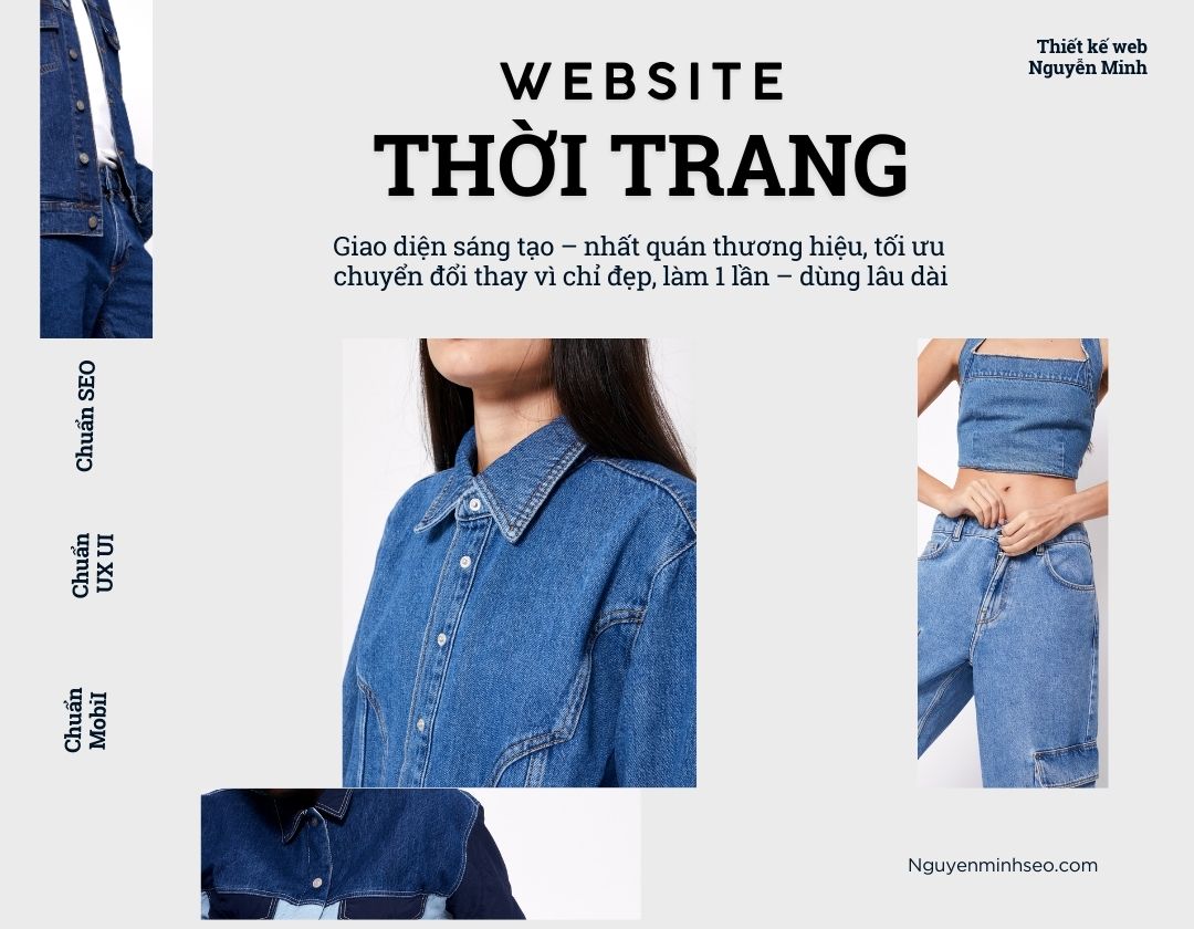 thiết kế website thời trang, thiết kế website bán quần áo, web bán quần áo, mẫu website thời trang