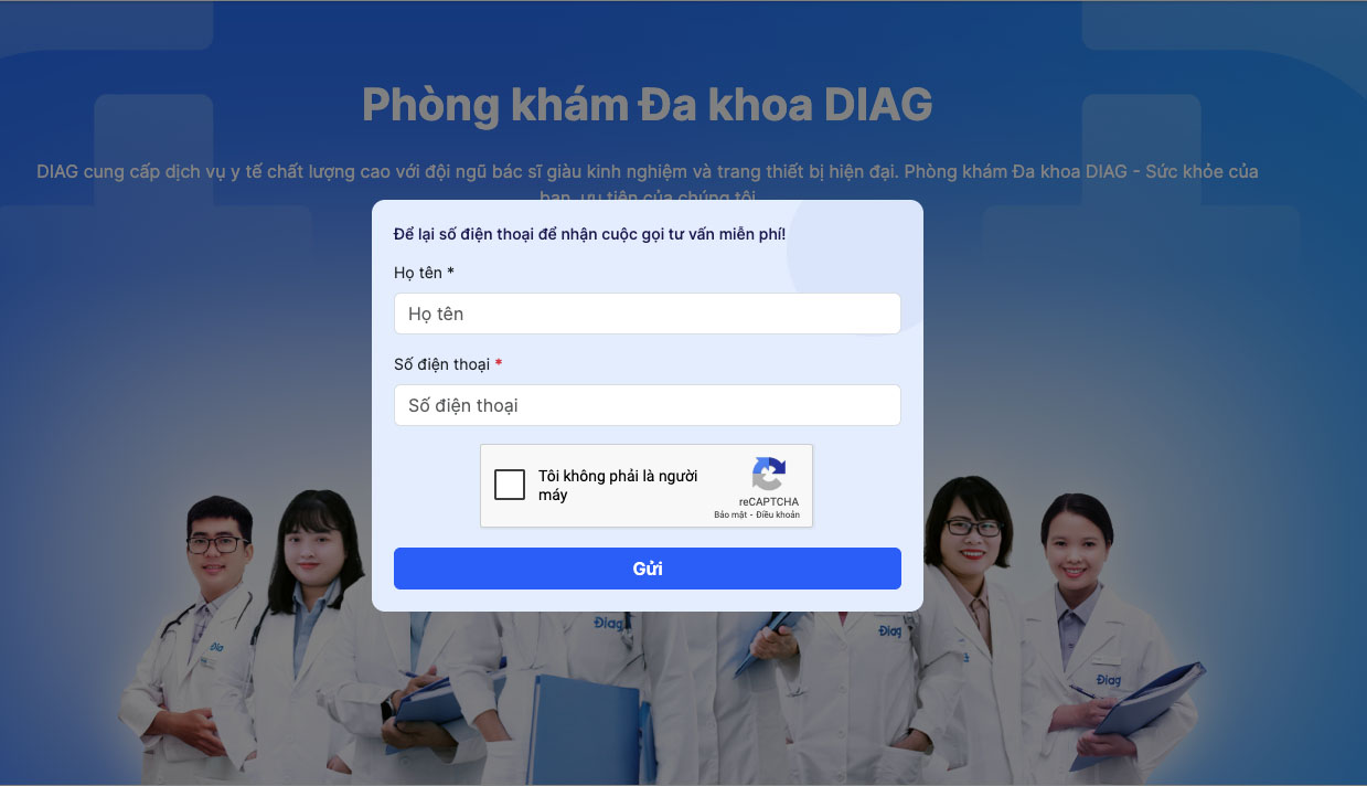 Thiết kế website phòng khám