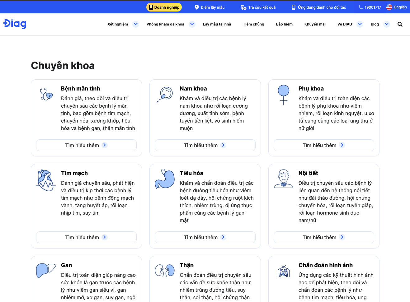 Thiết kế website phòng khám