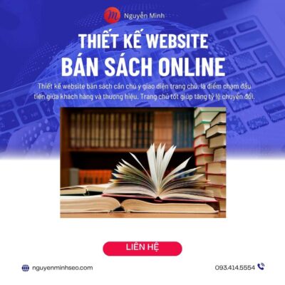 thiết kế website bán sách, thiết kế website bán sách online