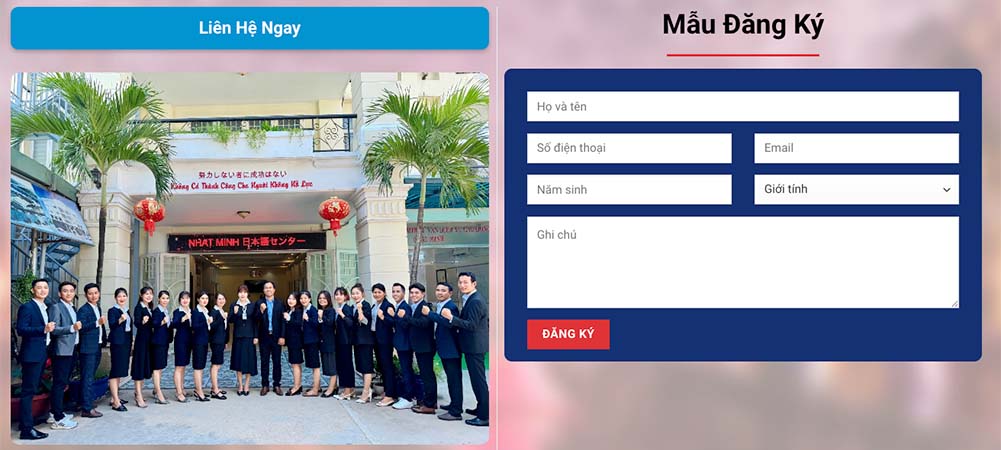 Thiết kế website xuất khẩu lao động