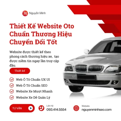 thiết kế website oto