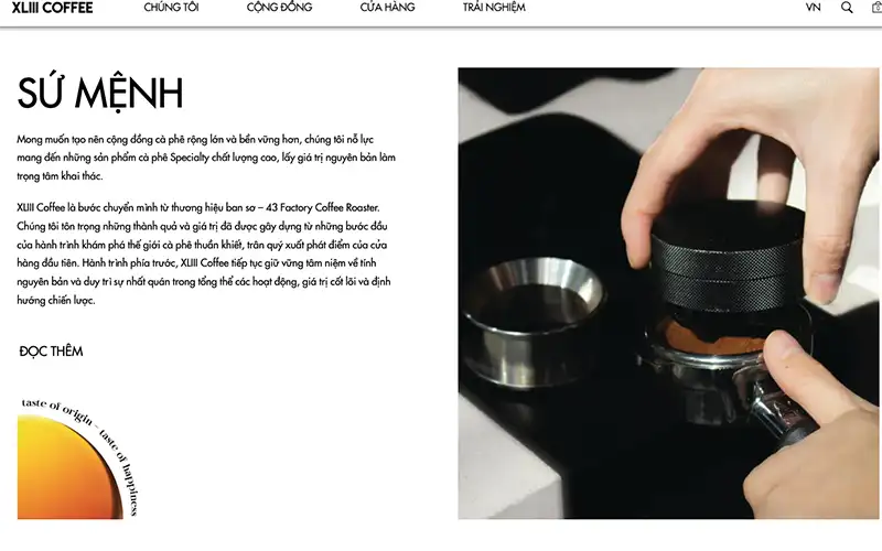 thiết kế website quán cà phê, thiết kế website quán cafe