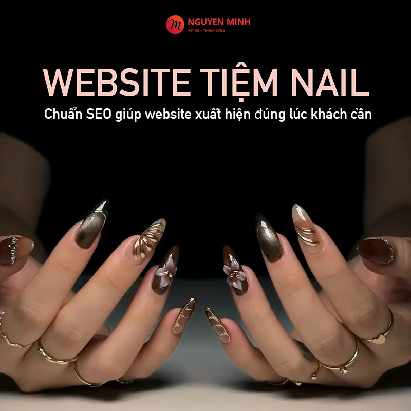 thiết kế website tiệm nail, thiết kế website nail