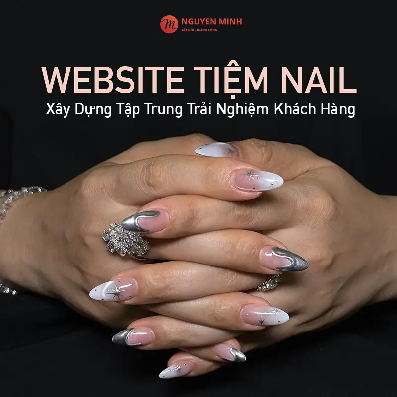 thiết kế website tiệm nail, thiết kế website nail