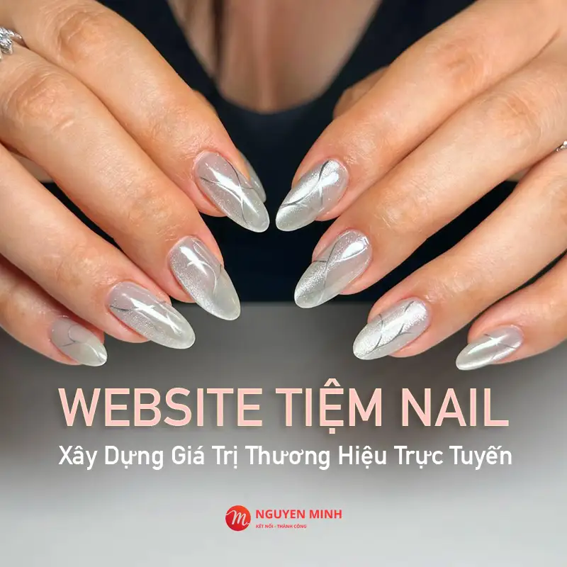 thiết kế website tiệm nail, thiết kế website nail