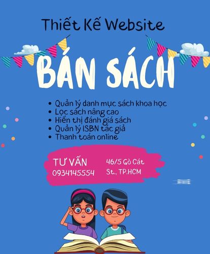 thiết kế website bán sách
