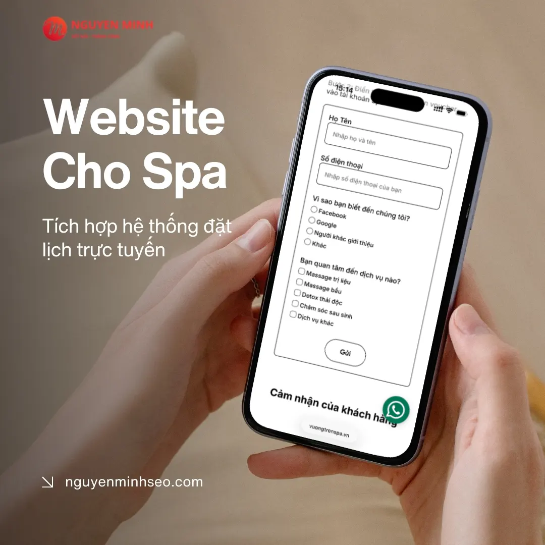 thiết kế website cho spa, thiết kế website spa, thiết kế web spa