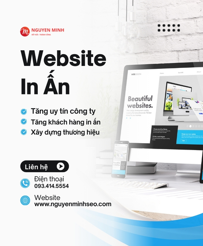 thiết kế website in ấn