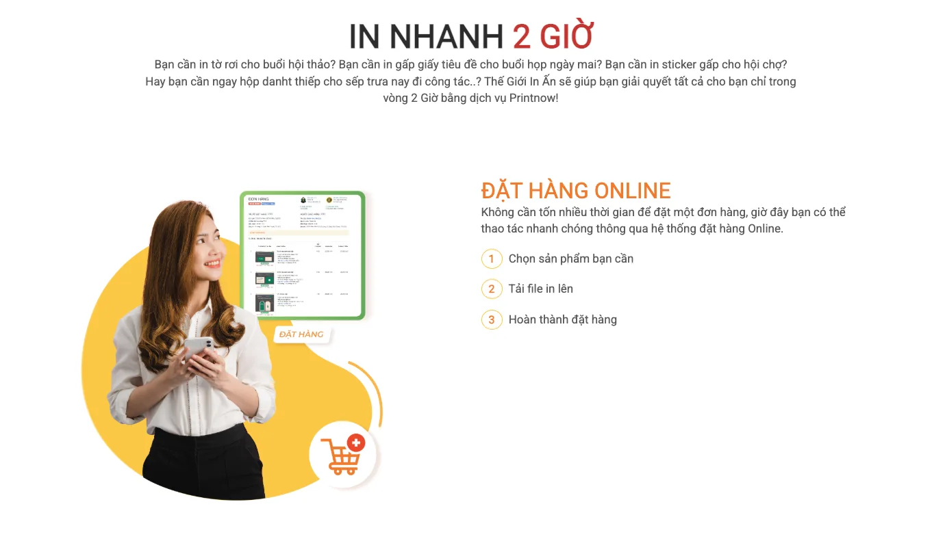 thiết kế website in ấn