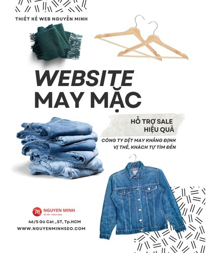 thiết kế website may mặc, thiết kế website công ty đồng phục, thiết kế website nhà máy, thiết kế website công ty dệt may, thiết kế website nhà may