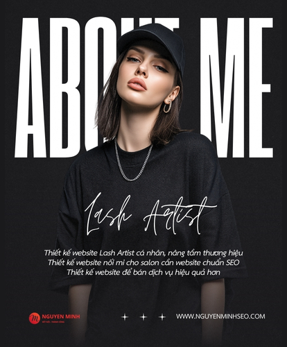 thiết kế website nối mi, thiết kế website uốn mi, thiết kế website Eyelash, thiết kế website Lash Artist, thiết kế website Beauty Studio, thiết kế website Academy