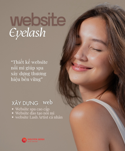 thiết kế website nối mi, thiết kế website uốn mi, thiết kế website Eyelash, thiết kế website Lash Artist, thiết kế website Beauty Studio, thiết kế website Academy