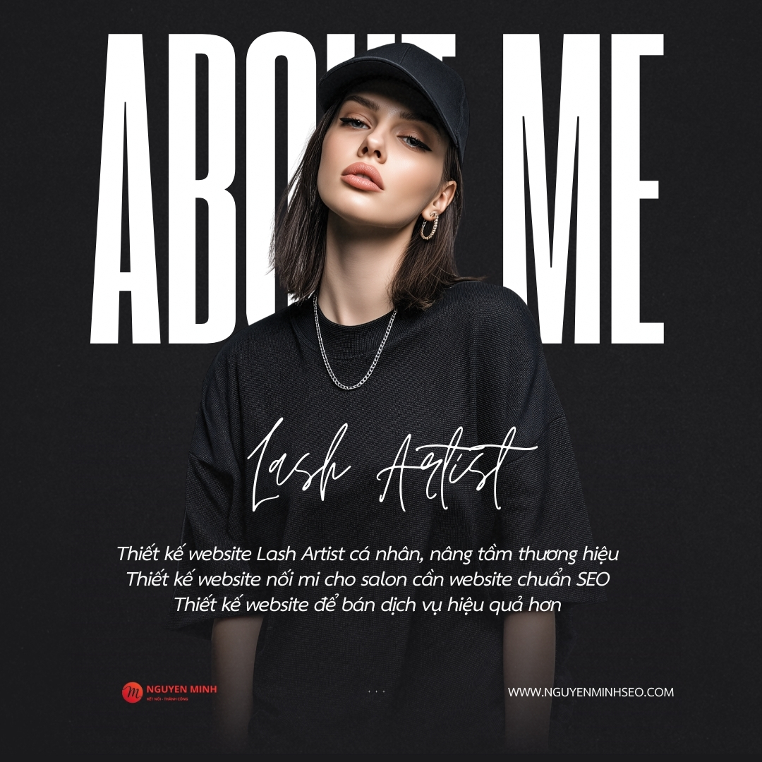 thiết kế website nối mi, thiết kế website uốn mi, thiết kế website Eyelash, thiết kế website Lash Artist, thiết kế website Beauty Studio, thiết kế website Academy