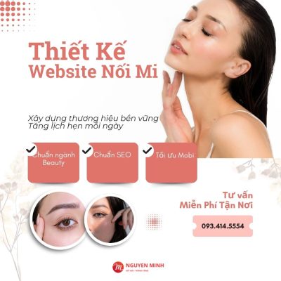 thiết kế website nối mi, thiết kế website uốn mi, thiết kế website Eyelash, thiết kế website Lash Artist, thiết kế website Beauty Studio, thiết kế website Academy