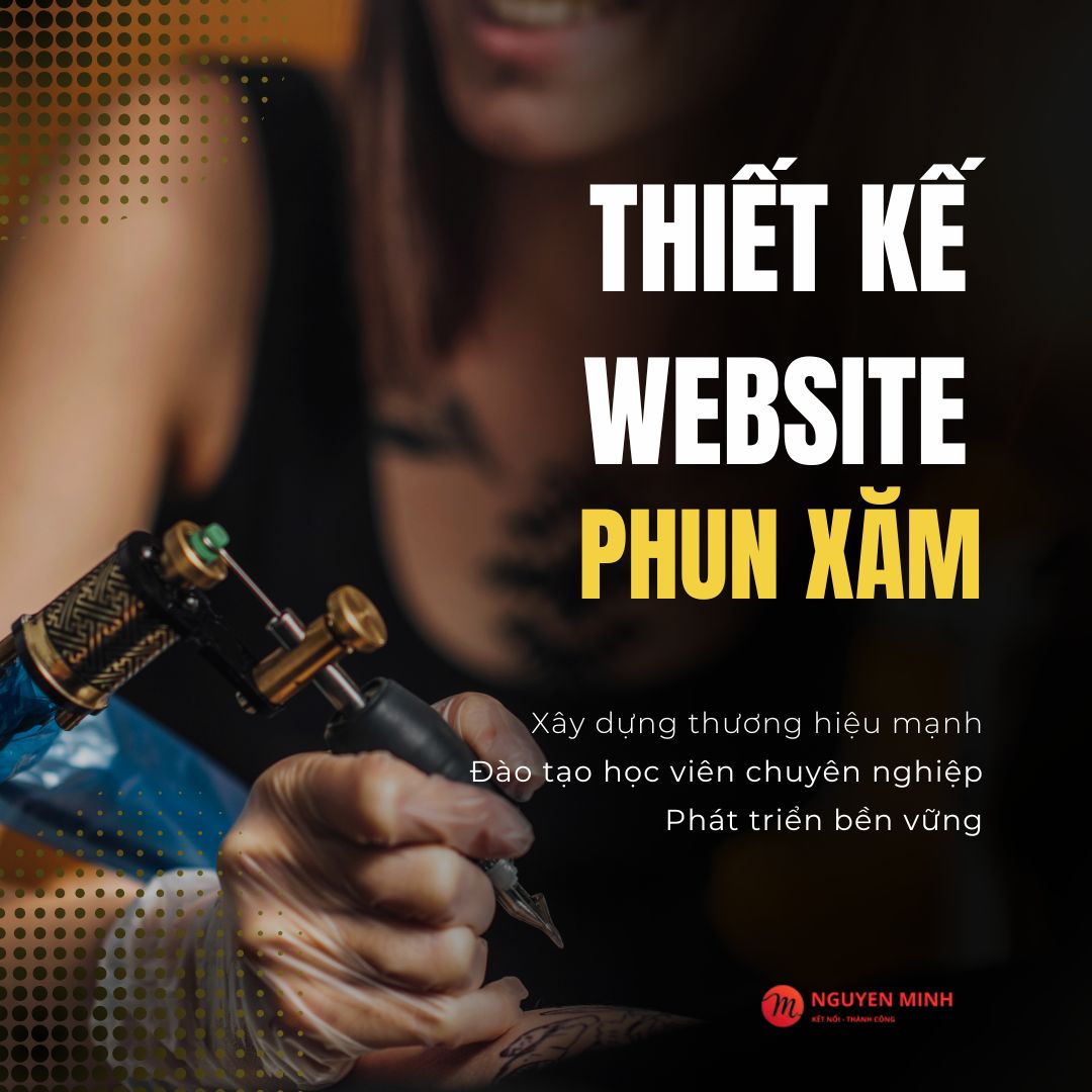thiết kế website phun xăm, thiết kế website phun xăm chân mày, thiết kế website đào tạo học viên phun xăm