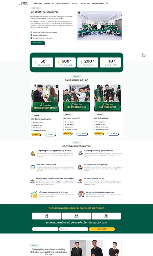 thiết kế website salon tóc, thiết kế website Hair Salon, thiết kế website Hair Studio, thiết kế website Hair Artist, thiết kế website Hair Academy, thiết kế website Basic Hair Academy