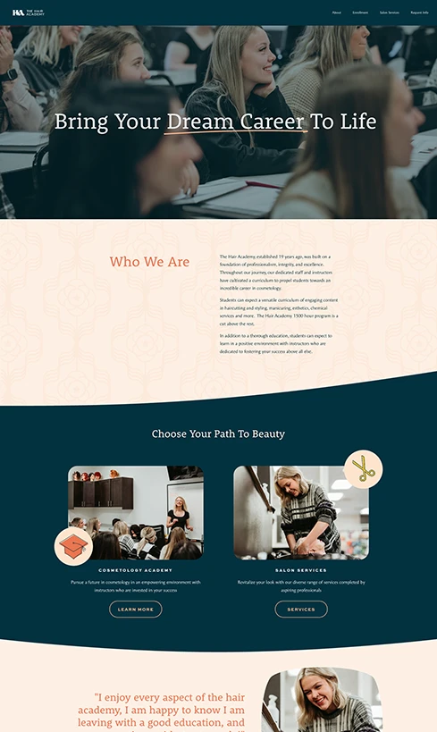 thiết kế website salon tóc, thiết kế website Hair Salon, thiết kế website Hair Studio, thiết kế website Hair Artist, thiết kế website Hair Academy, thiết kế website Basic Hair Academy