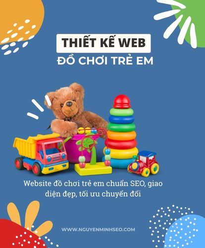 thiết kế website đồ chơi trẻ em