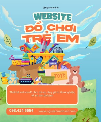 thiết kế website đồ chơi trẻ em