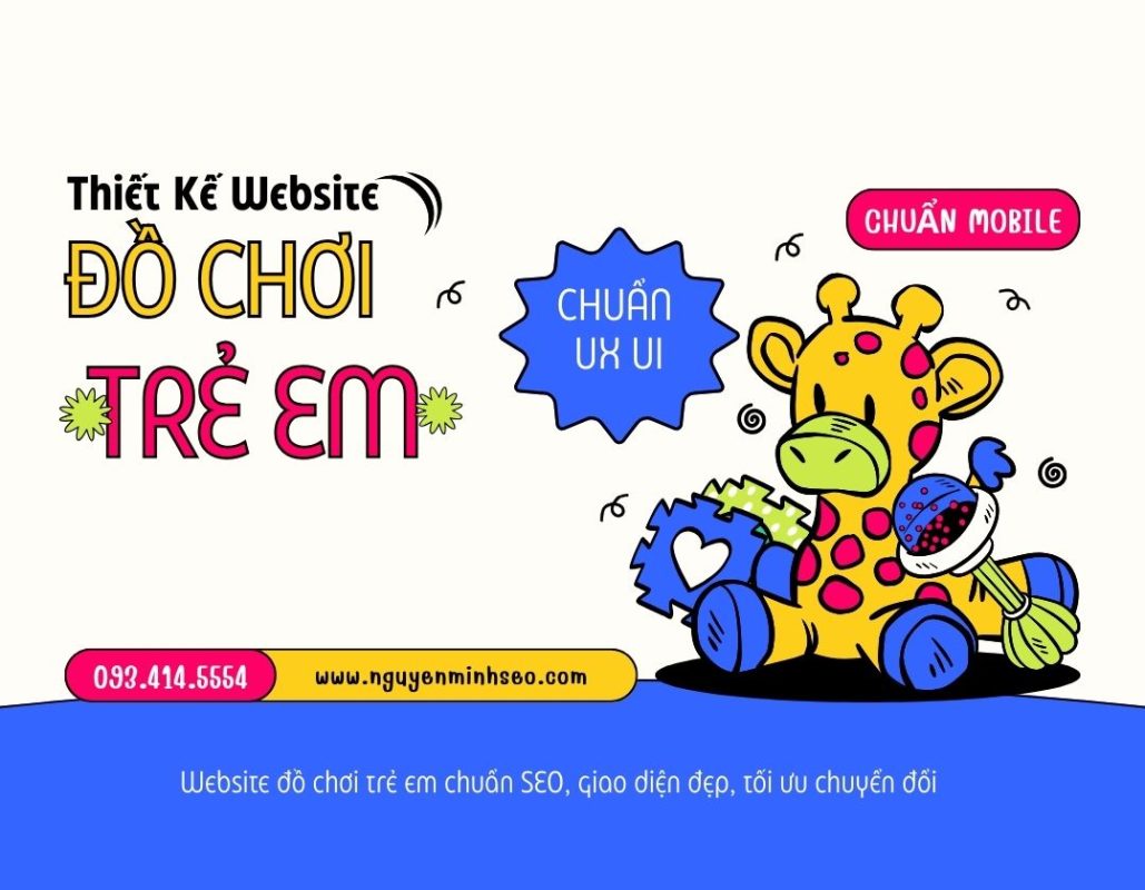 thiết kế website đồ chơi trẻ em
