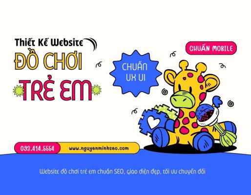 thiết kế website đồ chơi trẻ em