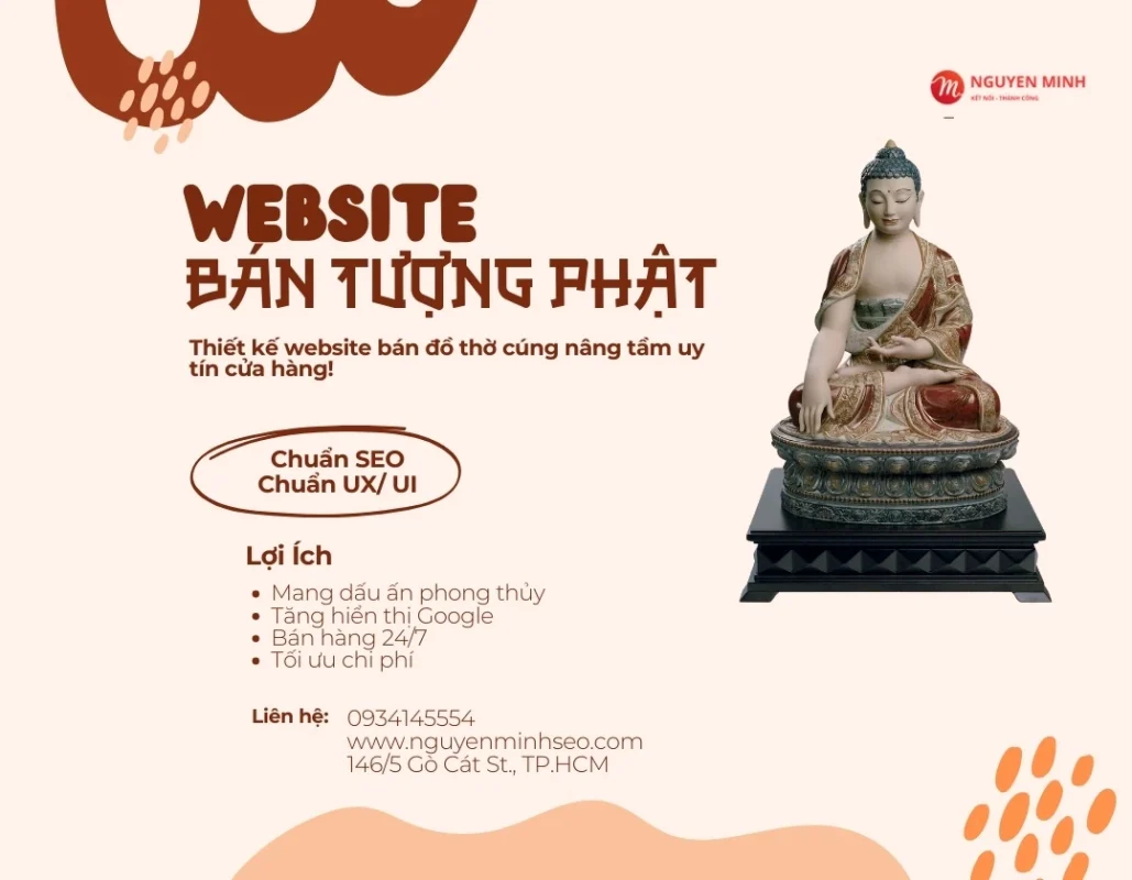 thiết kế website bán đồ thờ cúng, thiết kế website đồ thờ cúng, thiết kế website bán tượng phật, thiết kế website tượng phật
