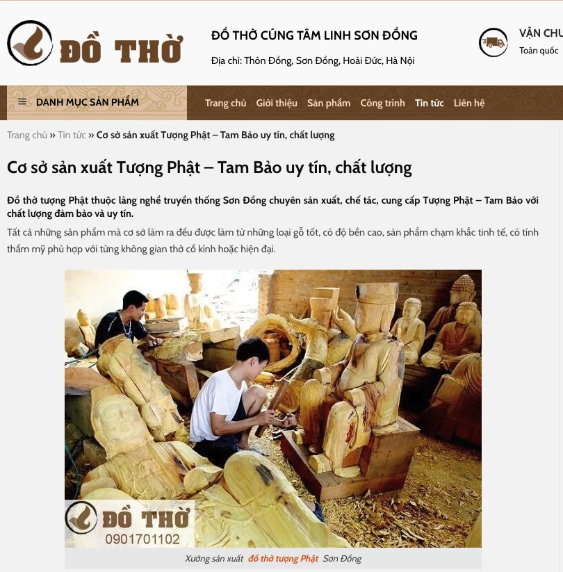 thiết kế website bán đồ thờ cúng, thiết kế website đồ thờ cúng, thiết kế website bán tượng phật, thiết kế website tượng phật