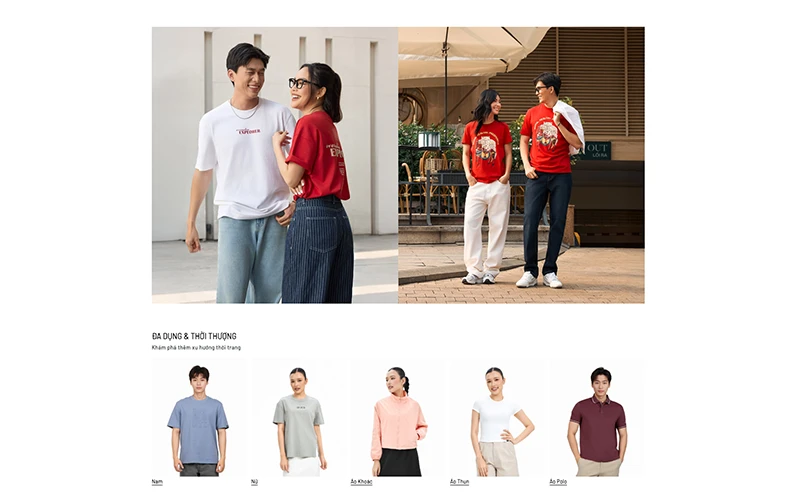 thiết kế website bán quần áo