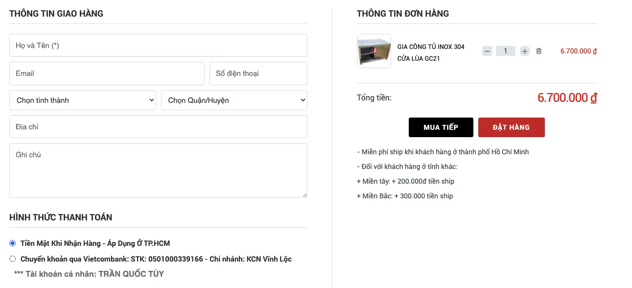thiết kế website cơ khí, web cơ khí