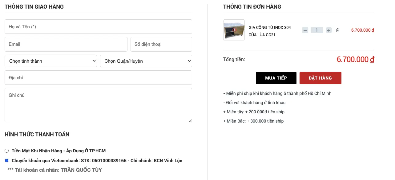 thiết kế website cơ khí, web cơ khí