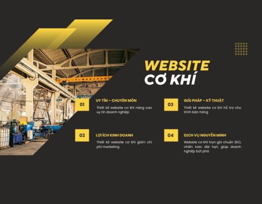thiết kế website cơ khí, web cơ khí
