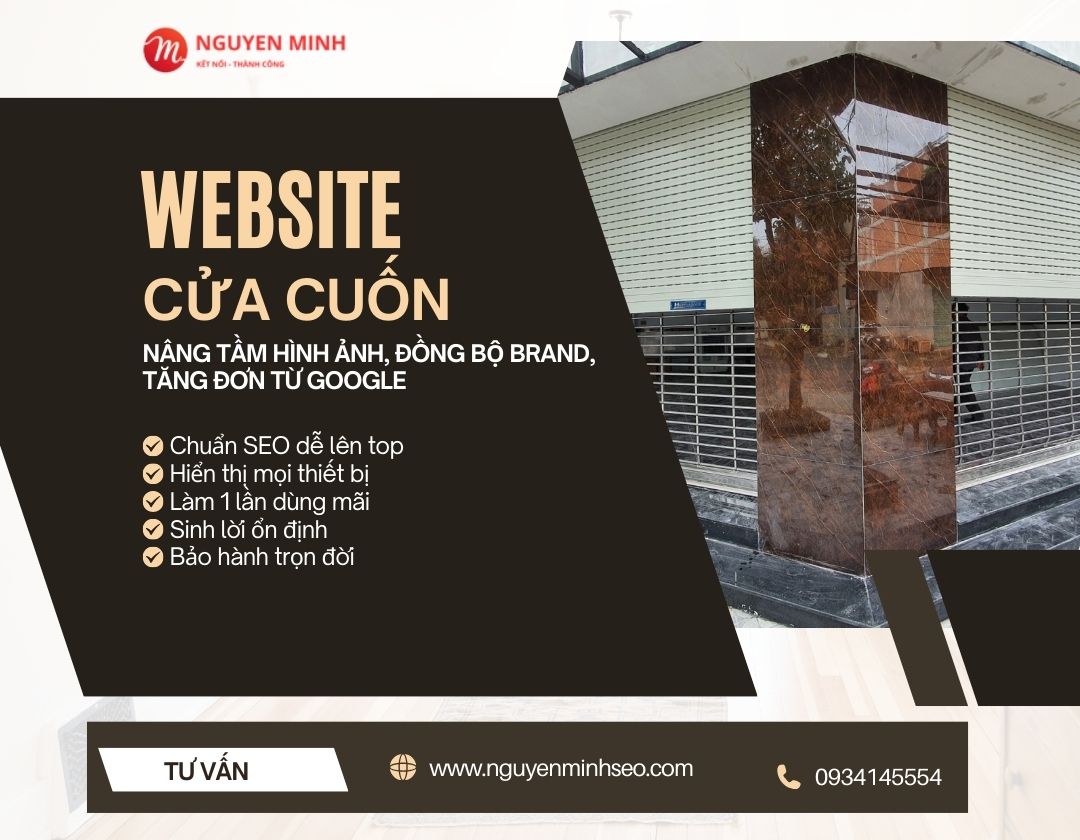 thiết kế website cửa cuốn, thiết kế website bán cửa cuốn