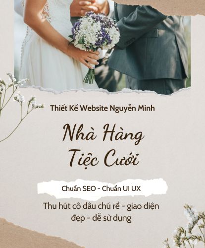 thiết kế website nhà hàng tiệc cưới