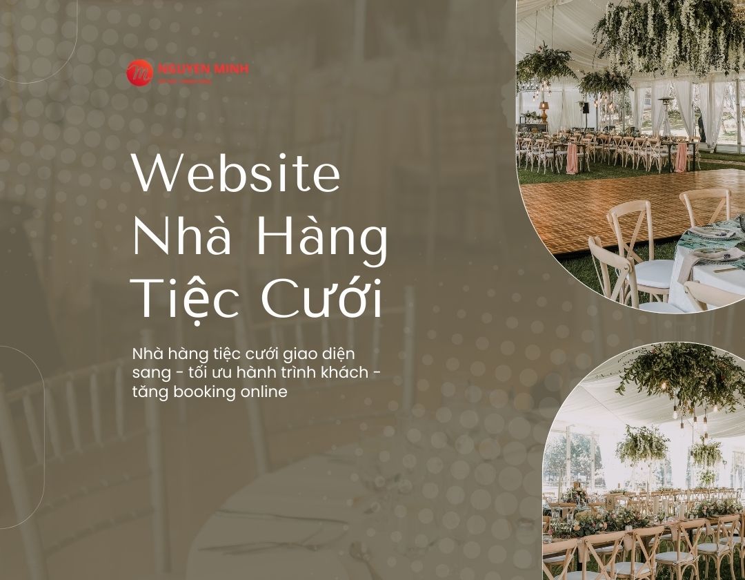 thiết kế website nhà hàng tiệc cưới