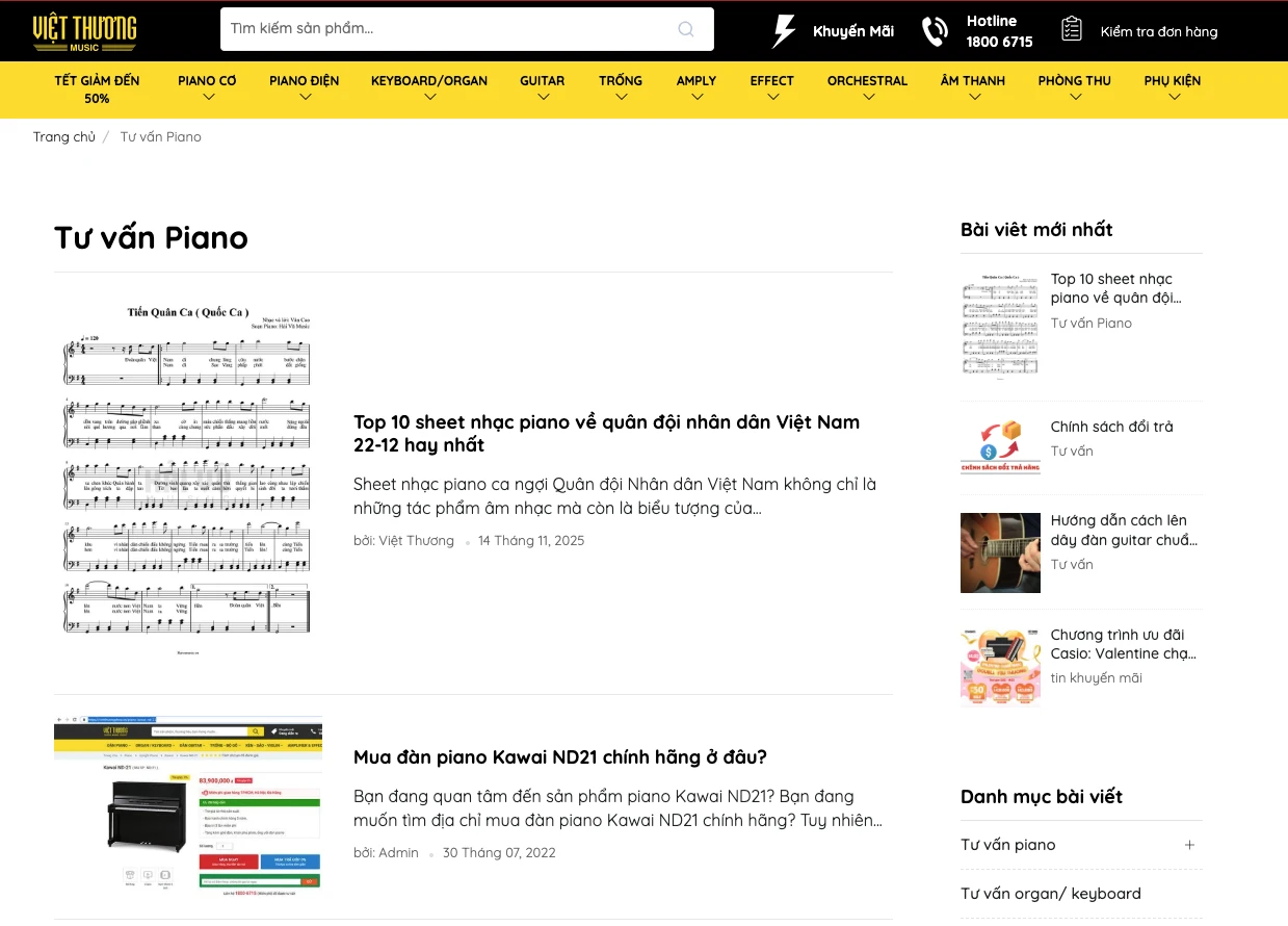 thiết kế website nhạc cụ, thiết kế website bán nhạc cụ, thiết kế website kinh doanh nhạc cụ