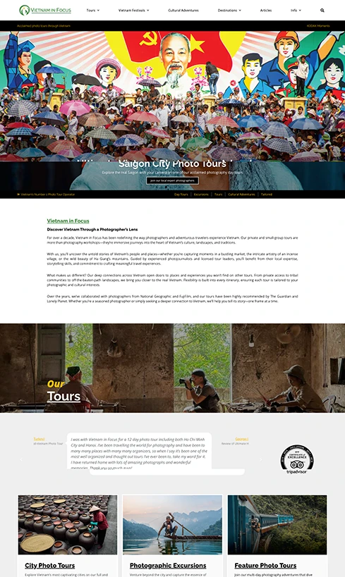 thiết kế website nhiếp ảnh, thiết kế website nhiếp ảnh gia, thiết kế website chụp ảnh, thiết kế website photo tour