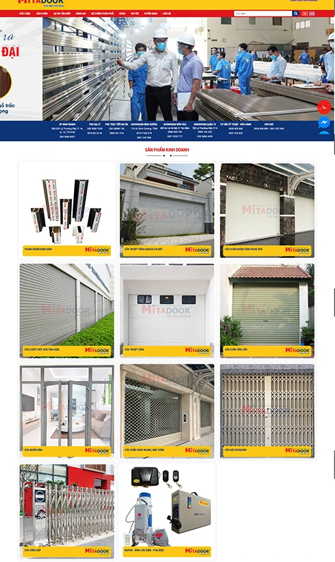 thiết kế website nhôm kính, thiết kế website cửa nhôm kính, website bán cửa nhôm kính, website công ty nhôm kính