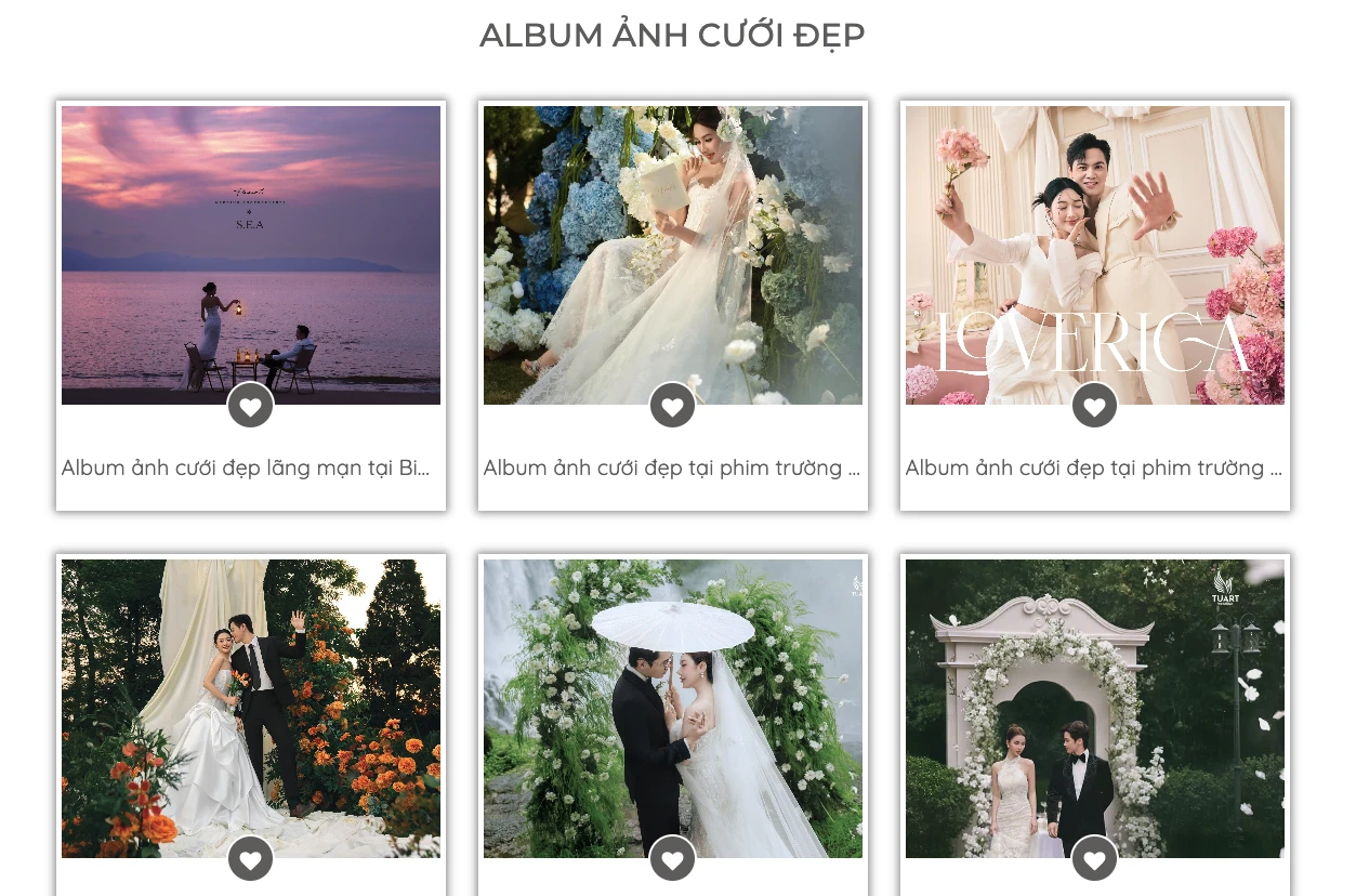 thiết kế website studio ảnh cưới, thiết kế website chụp ảnh cưới, thiết kế website studio, thiết kế website viện áo cưới, thiết kế website chụp hình cưới