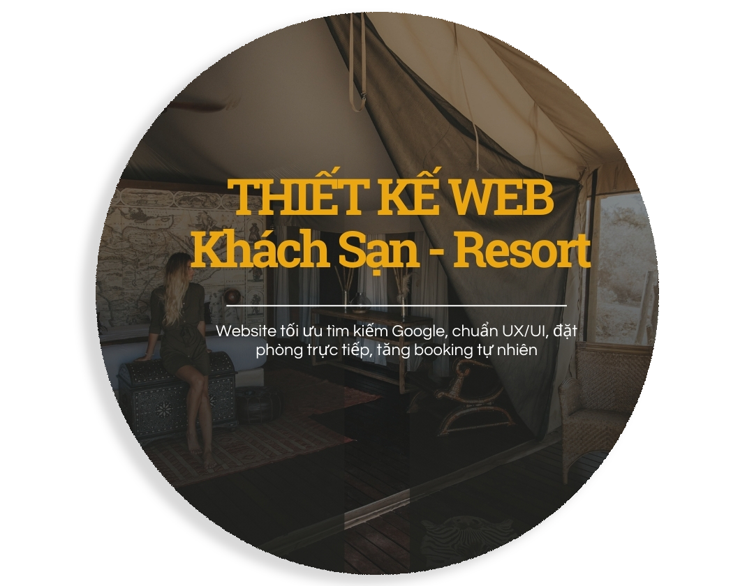 thiết kế website khách sạn, thiết kế website resort, thiết kế website villa, thiết kế website homestay