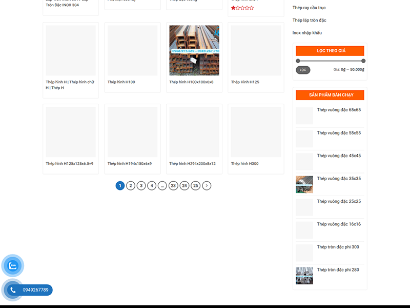 thiết kế website sắt thép, thiết kế website công ty sắt thép, thiết kế web ngành thép, làm website bán sắt thép, thiết kế website vật liệu xây dựng (sắt thép)