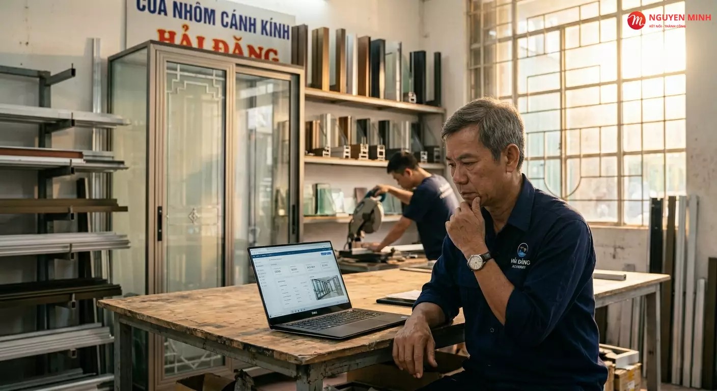 thiết kế website nhôm kính, thiết kế website cửa nhôm kính, website bán cửa nhôm kính, website công ty nhôm kính