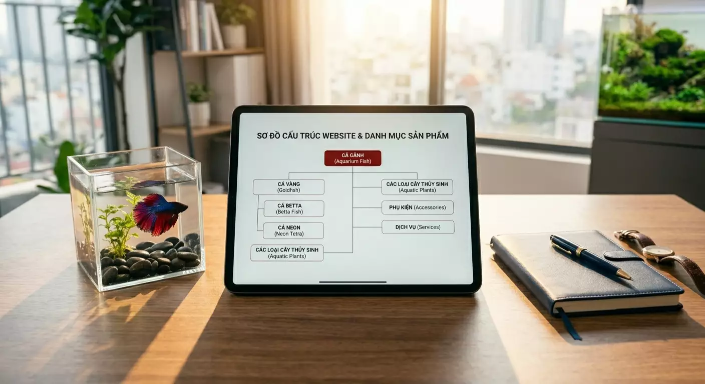 thiết kế website cá cảnh, thiết kế website cửa hàng cá cảnh, thiết kế website bán cá cảnh, thiết kế website thủy sinh, thiết kế website hồ cá cảnh