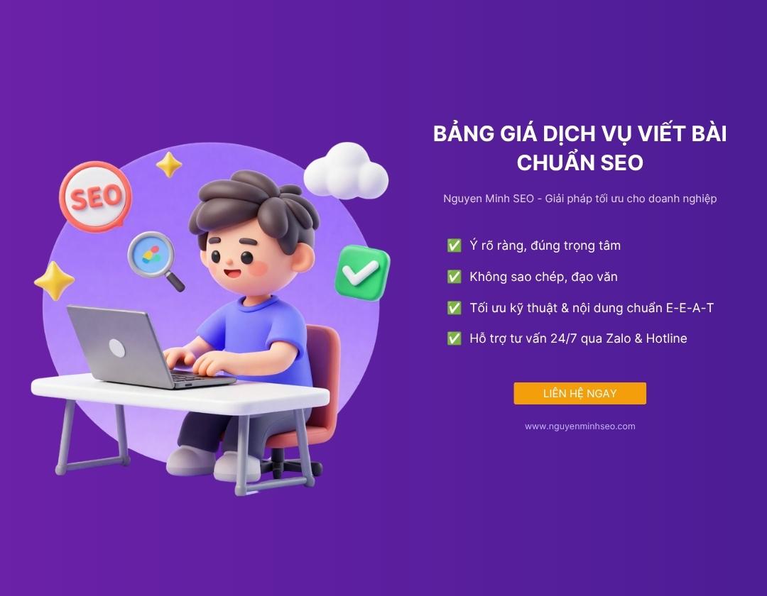 bảng giá dịch vụ viết bài chuẩn seo, báo giá dịch vụ viết bài